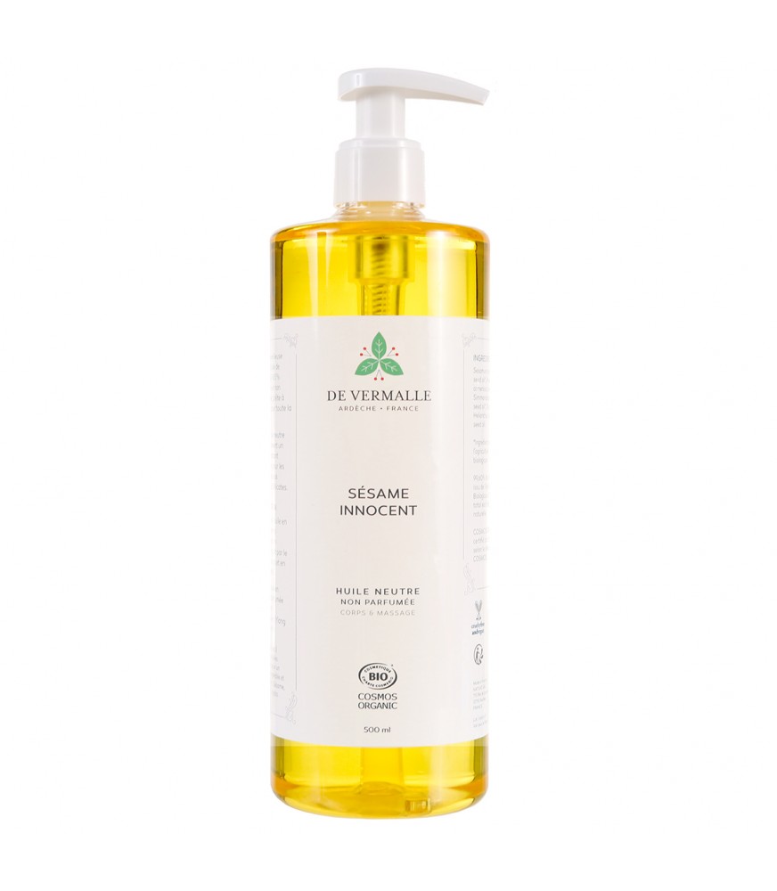 Huile de massage au sésame grand format Huile de massage au sésame grand format