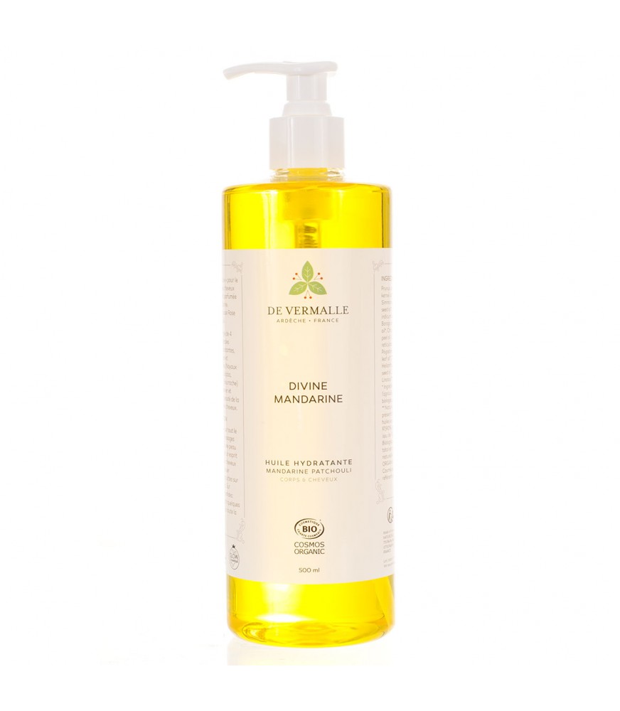 Huile hydratante corps et cheveux 500 ml Huile hydratante corps et cheveux 500 ml
